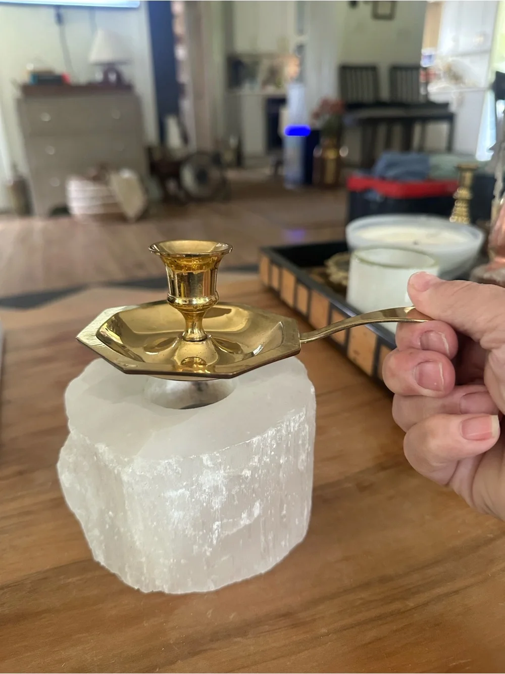 Brass Chamberstick candle holder